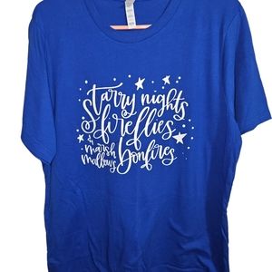 Bella Large Graphic Tshirt - Royal Blue - NWOT